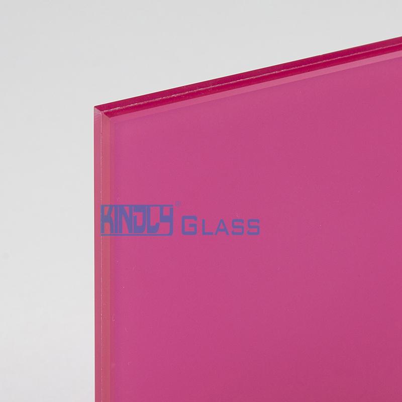 Pink PVB Translucent Laminated Glass